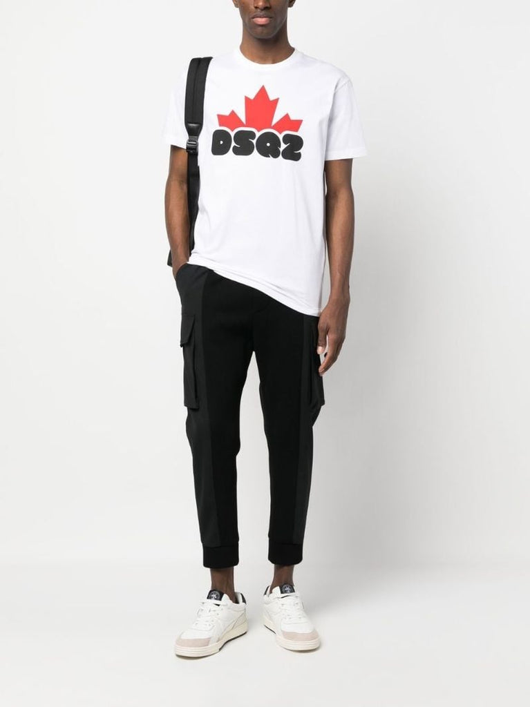 White Logo-print Cotton T-shirt