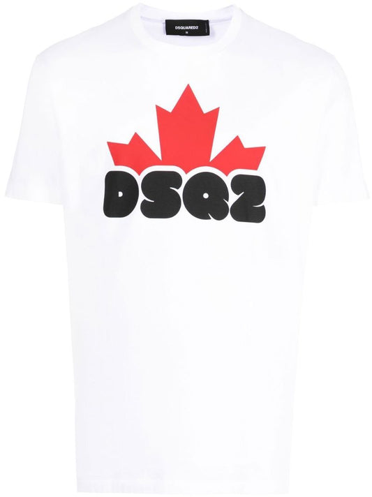 White Logo-print Cotton T-shirt
