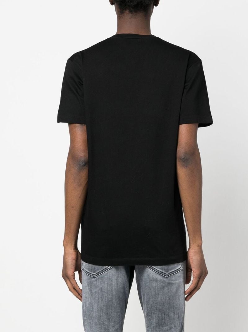 Black University Cotton T-shirt