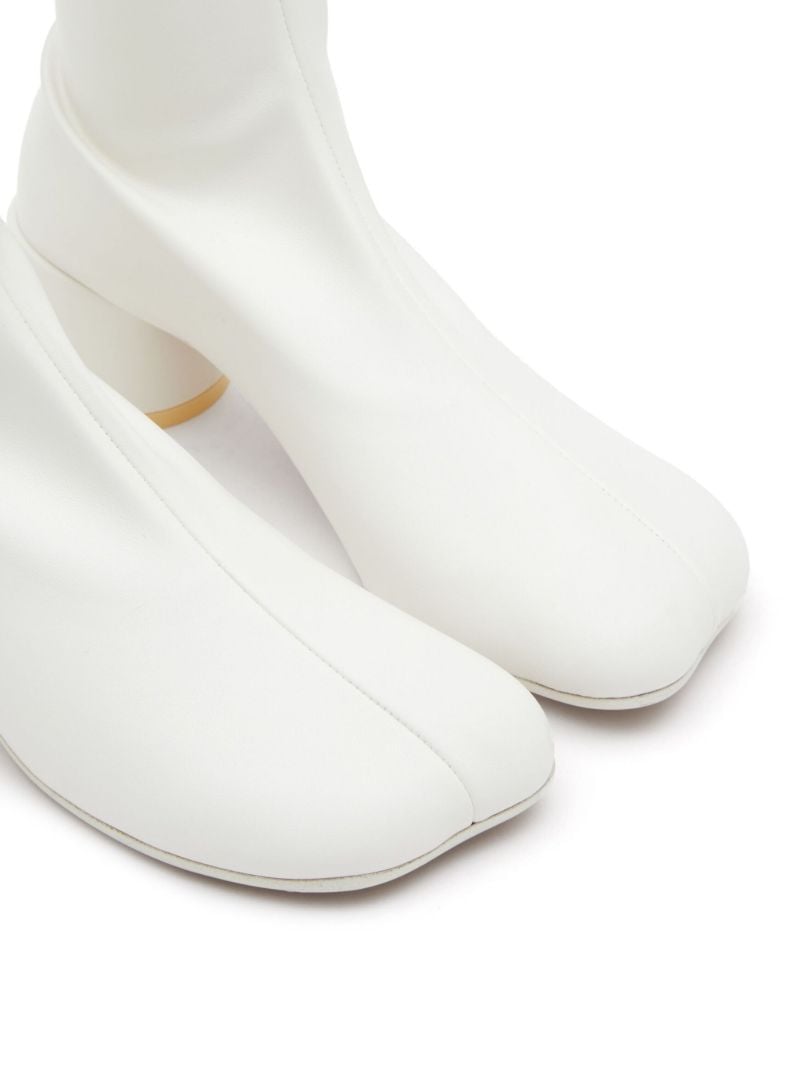 White Anatomic Ankle Boots