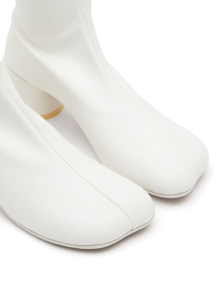 White Anatomic Ankle Boots