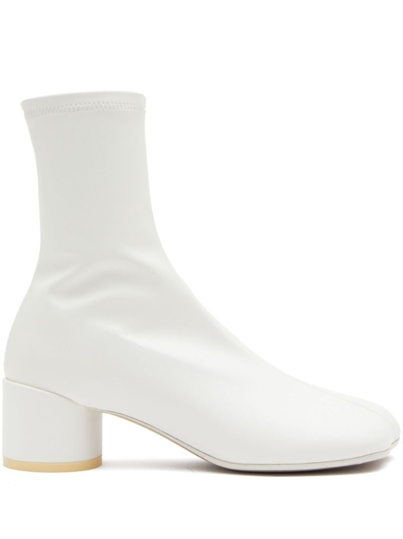 White Anatomic Ankle Boots