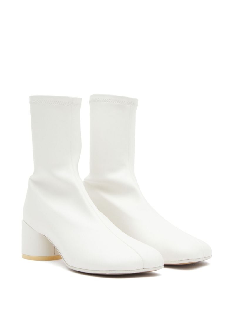 White Anatomic Ankle Boots