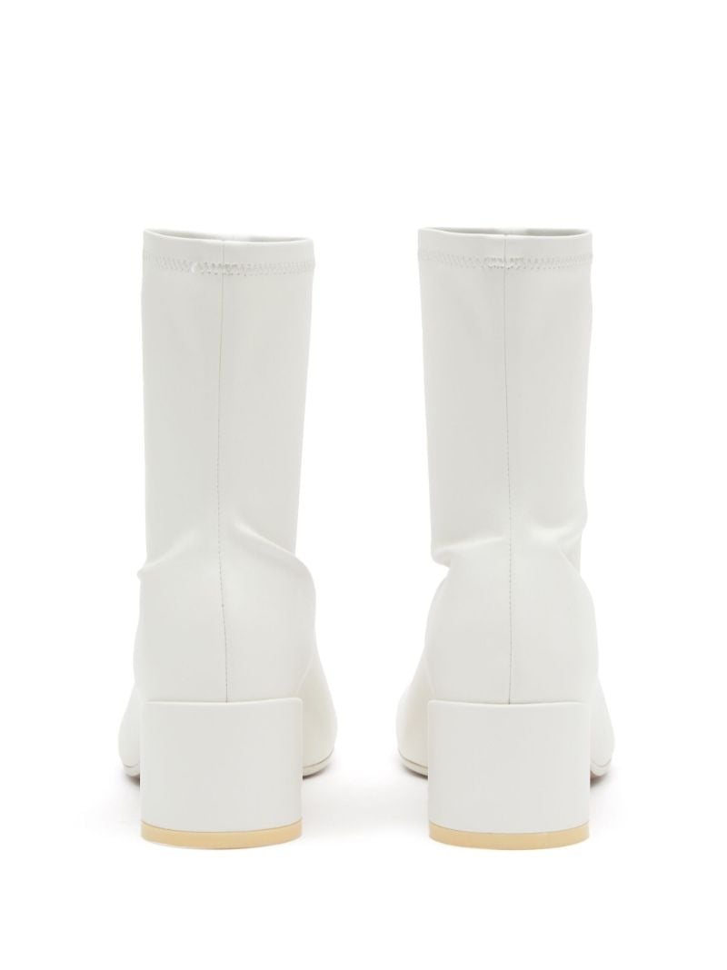 White Anatomic Ankle Boots