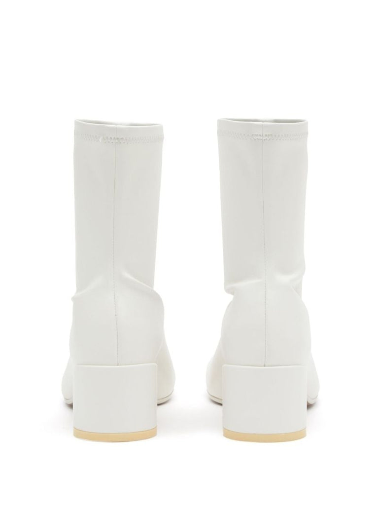 White Anatomic Ankle Boots