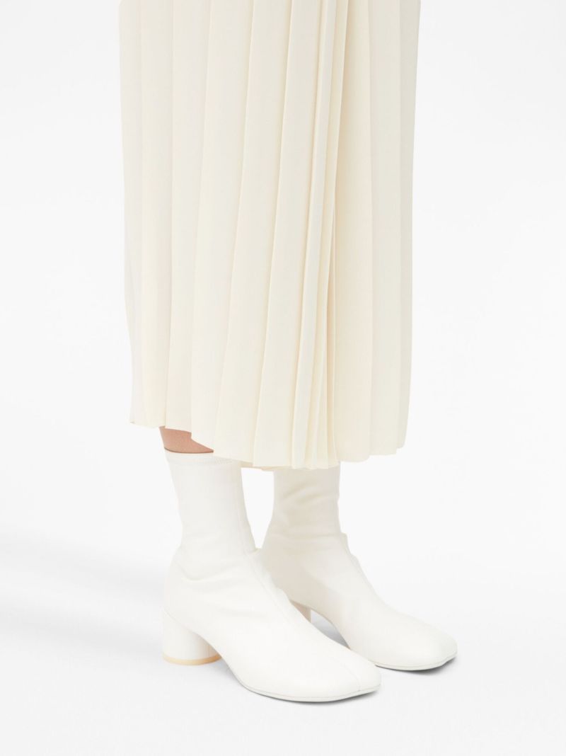 White Anatomic Ankle Boots