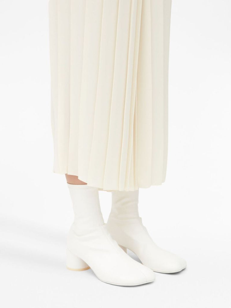 White Anatomic Ankle Boots