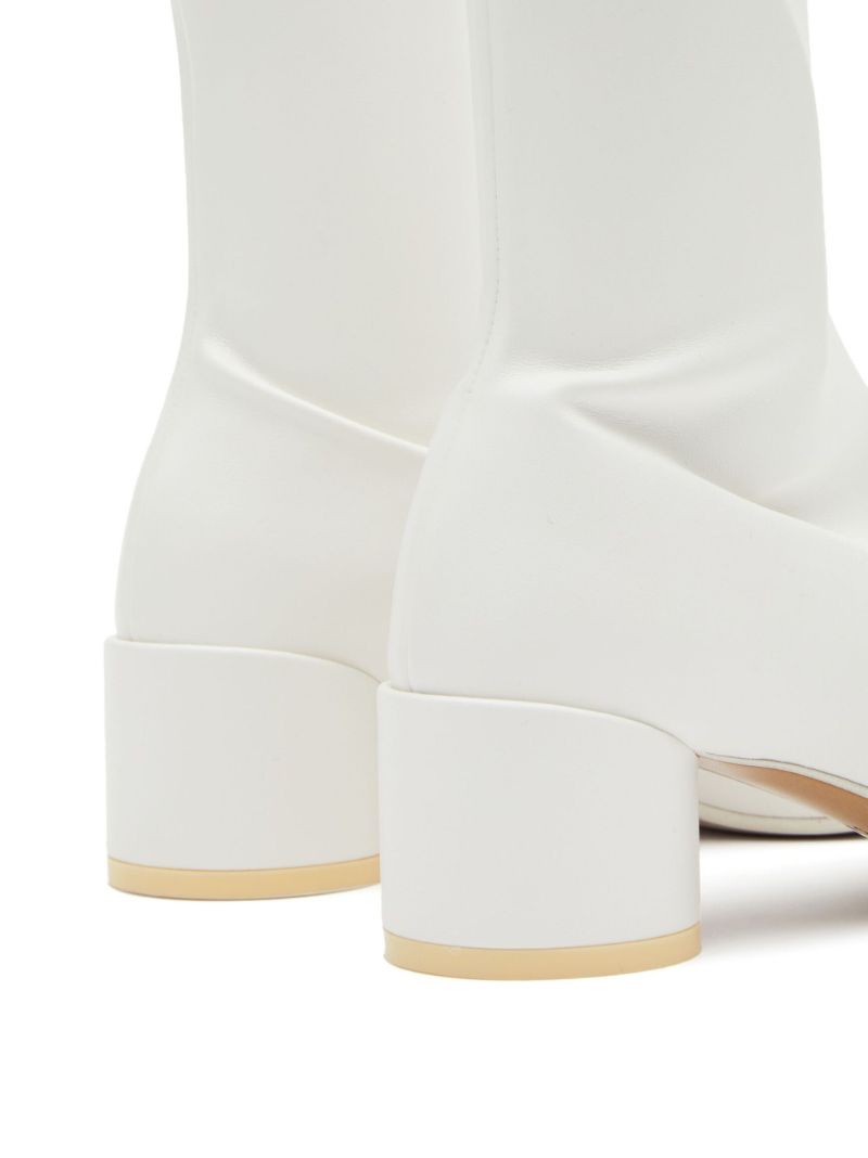 White Anatomic Ankle Boots
