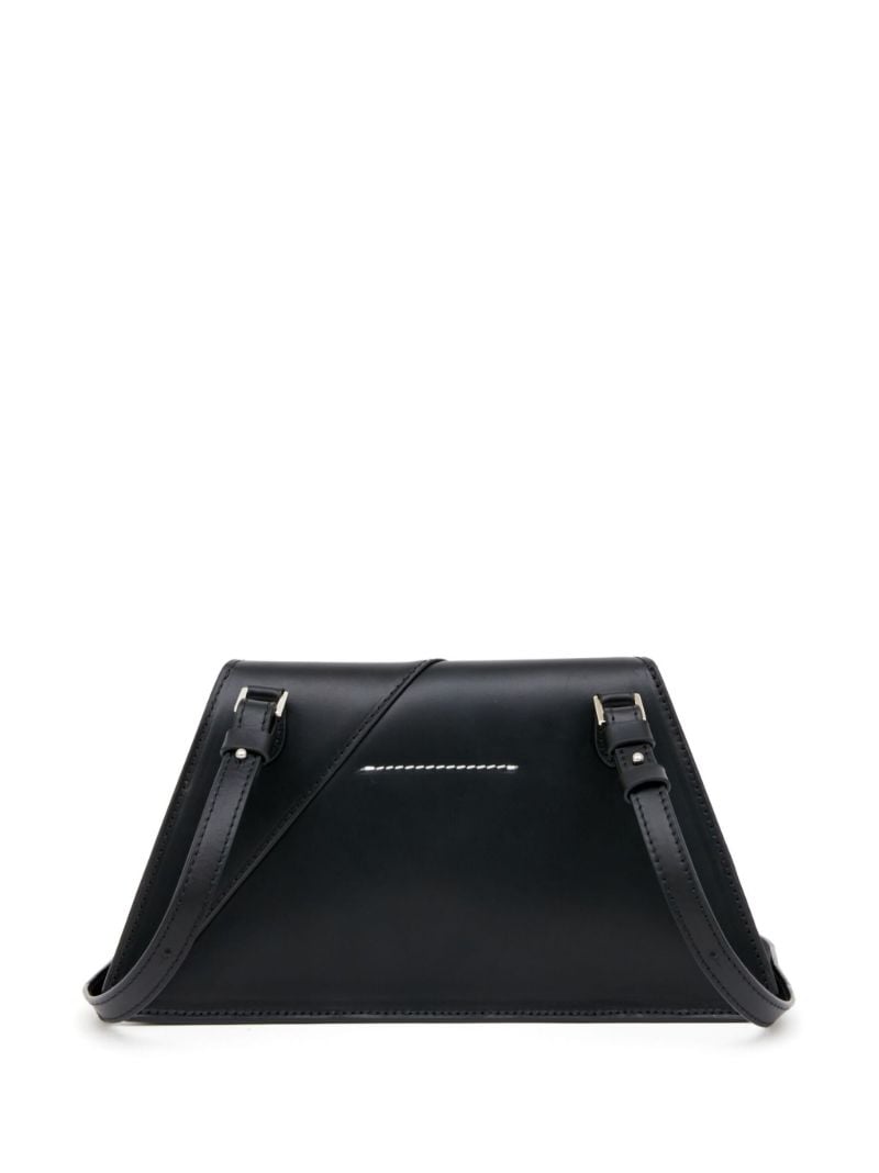 Black Logo Plaque Shoulder Bag