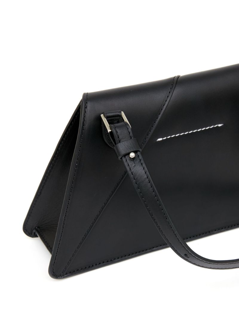 Black Logo Plaque Shoulder Bag
