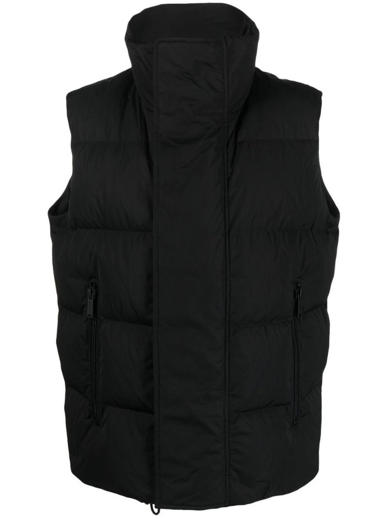 Black Padded Gilet