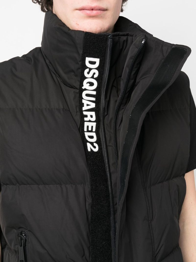 Black Padded Gilet