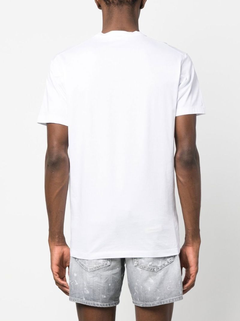 White Icon Logo Print T-shirt