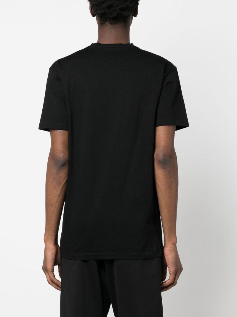 Black Icon Logo Print T-shirt