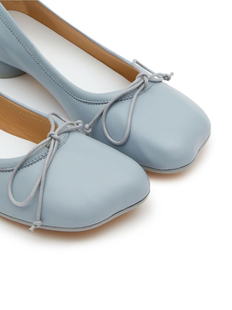 Blue Bow Detail Ballerina Shoes