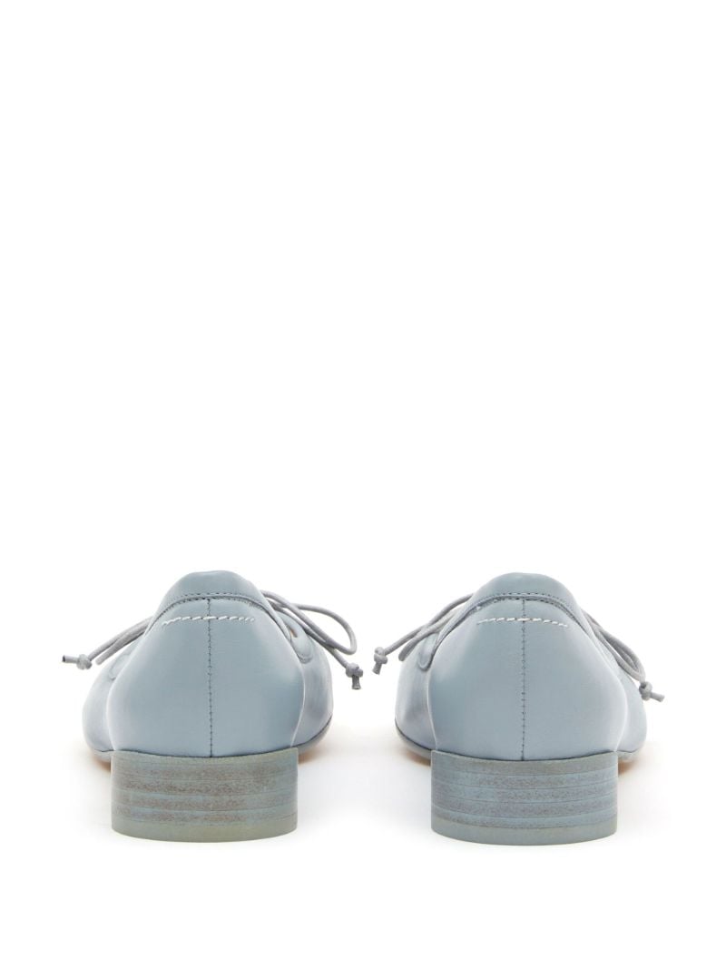 Blue Bow Detail Ballerina Shoes