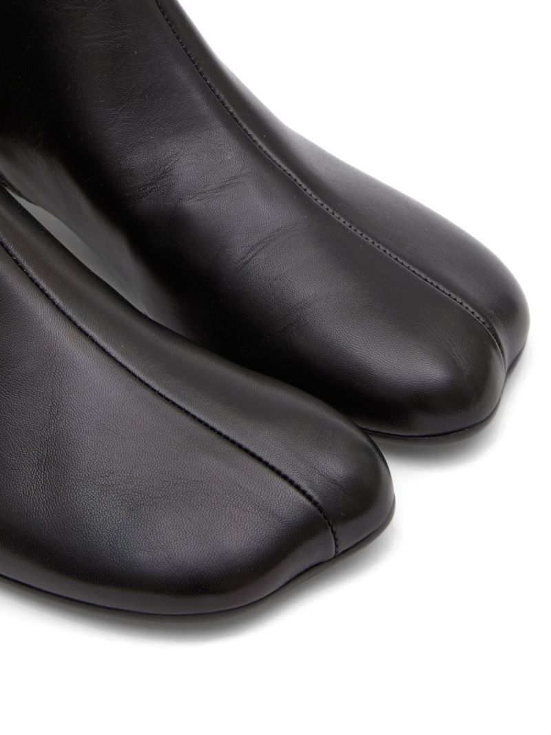 Black Polished Finish Boots