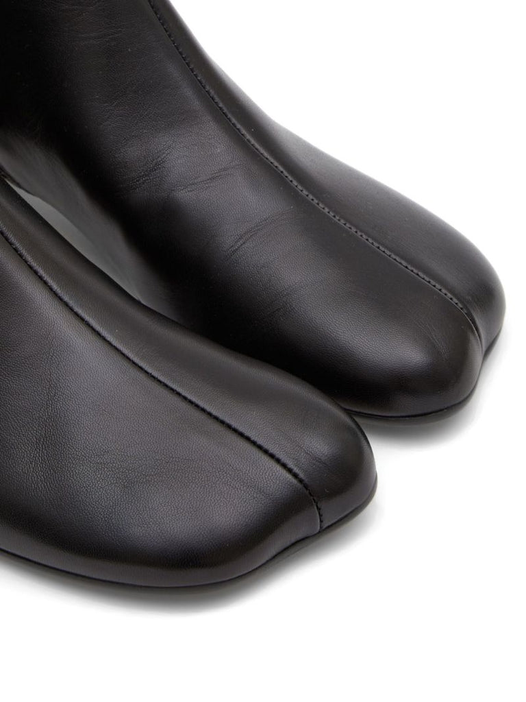 Black Polished Finish Boots
