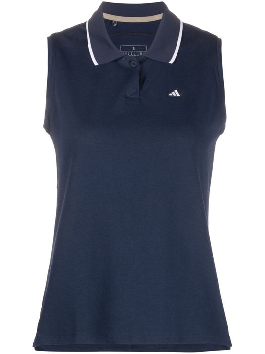 Blue Go-to Sleeveless Polo Shirt