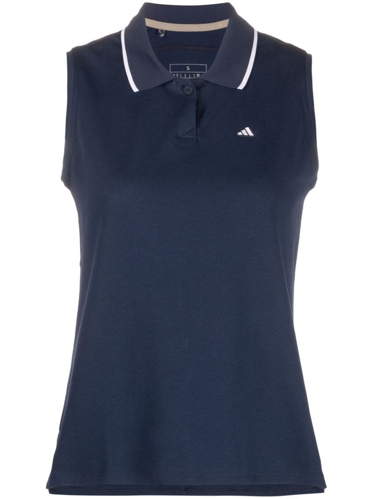 Blue Go-to Sleeveless Polo Shirt