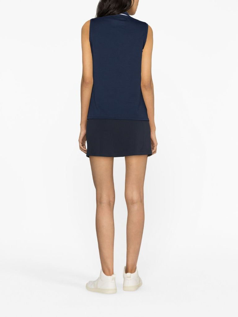 Blue Go-to Sleeveless Polo Shirt