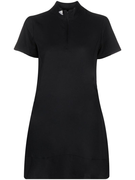 Black Logo-print Mini Dress