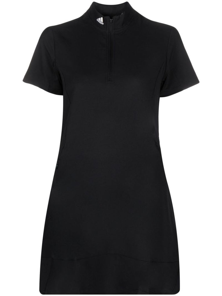 Black Logo-print Mini Dress