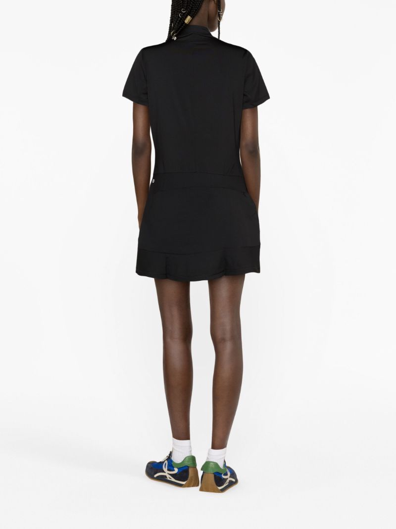 Black Logo-print Mini Dress