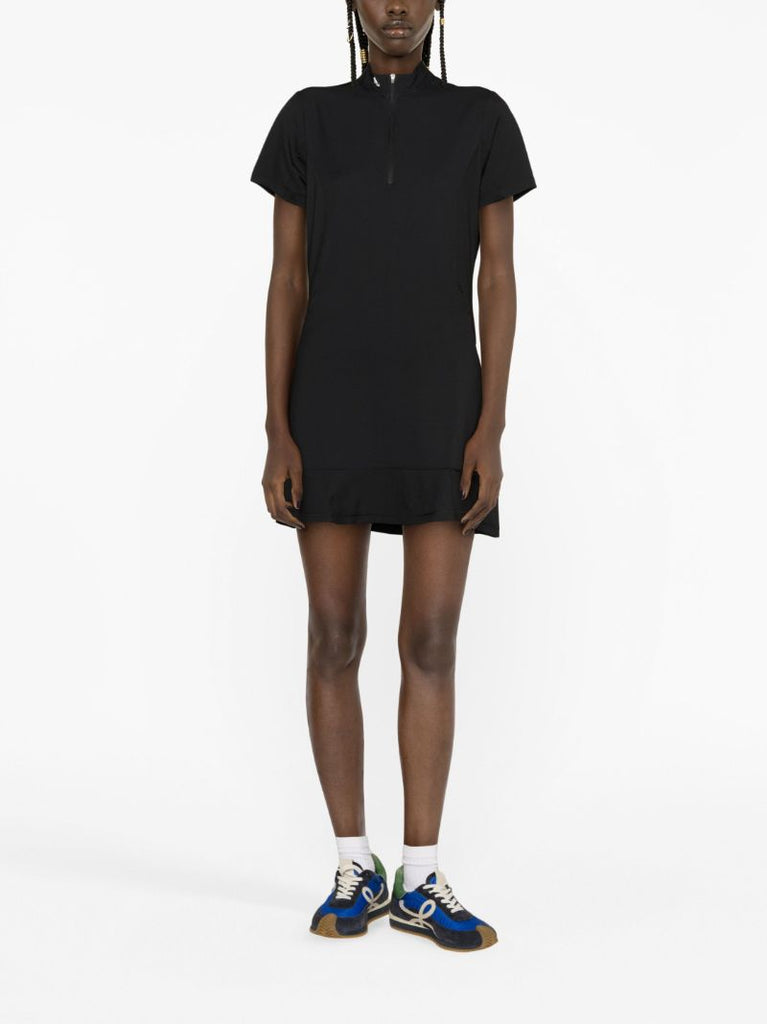 Black Logo-print Mini Dress