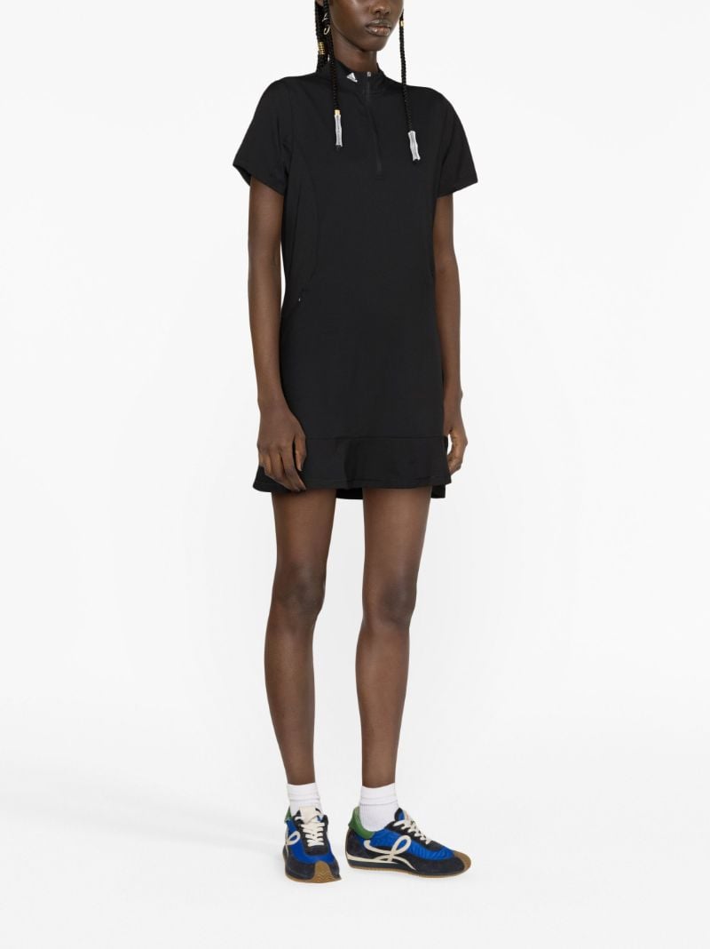 Black Logo-print Mini Dress