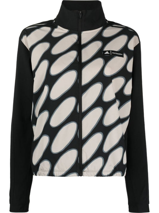 X Marimekko Black Printed Track Jacket