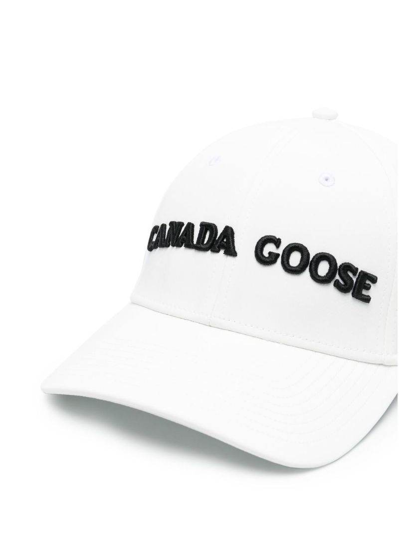 White Logo Embroidered Cap