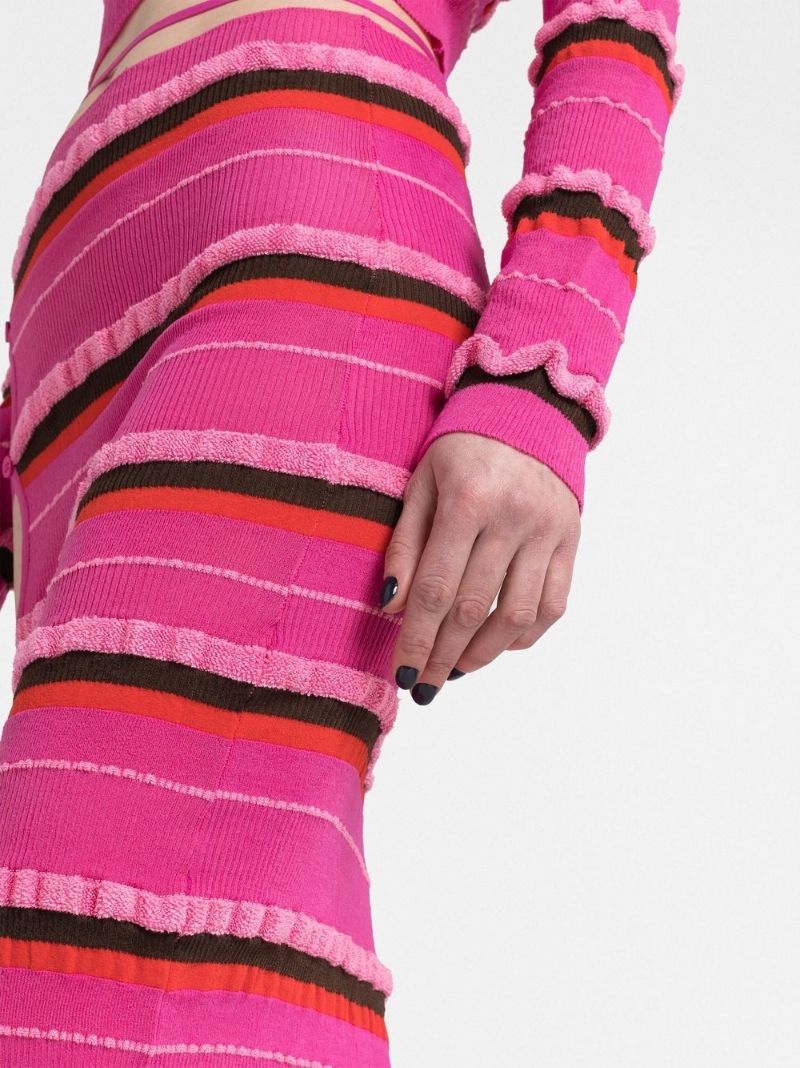 Pink Concha Asymmetric Skirt