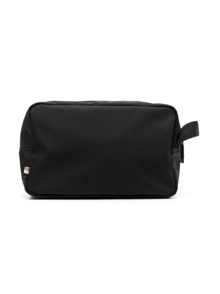 Black Raised Logo Washbag