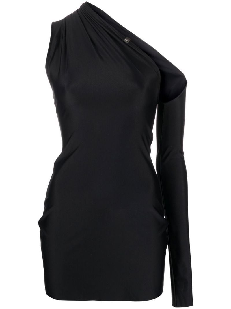 Black Cut-out Asymmetric Dress