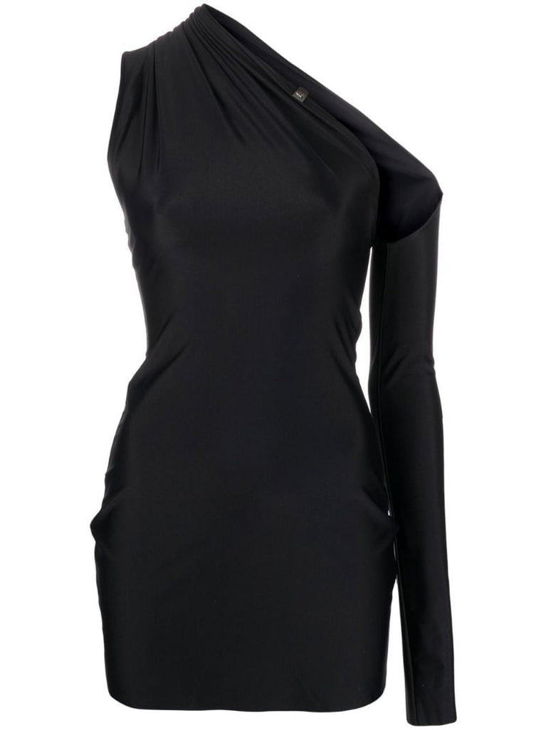 Black Cut-out Asymmetric Dress
