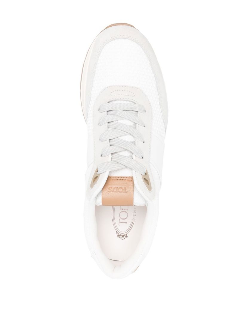 White Low-top Leather Sneakers