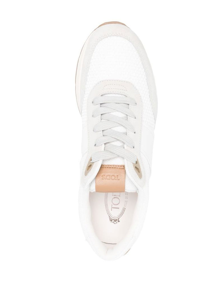White Low-top Leather Sneakers