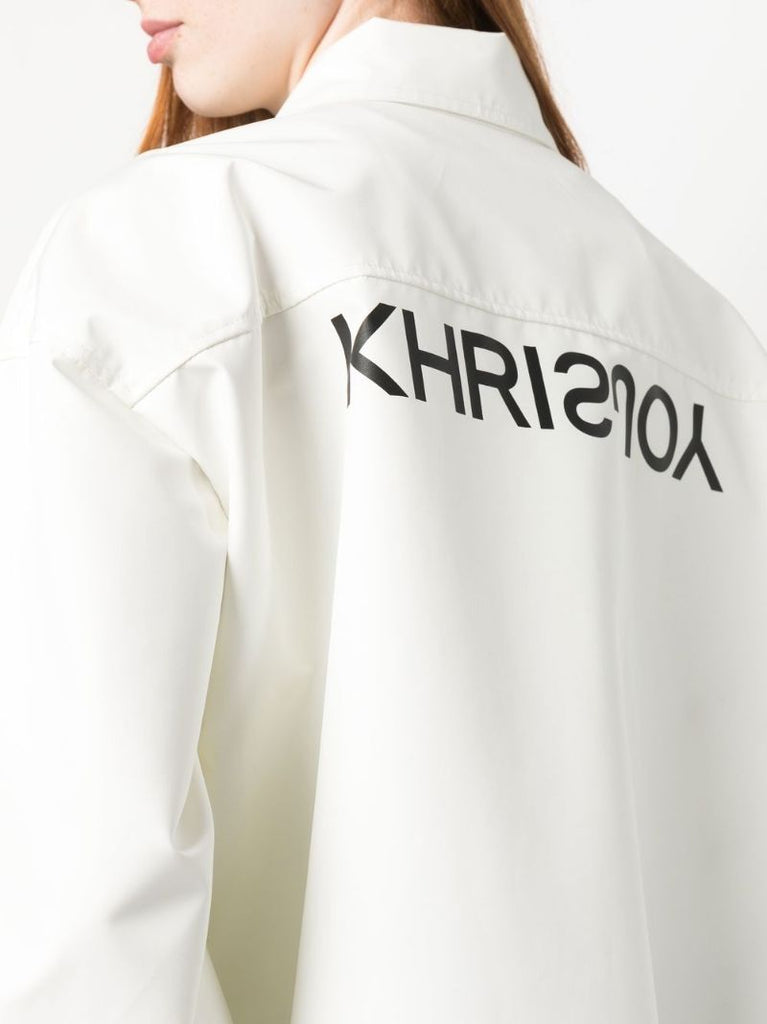 White Boyfriend Shirt Jacket