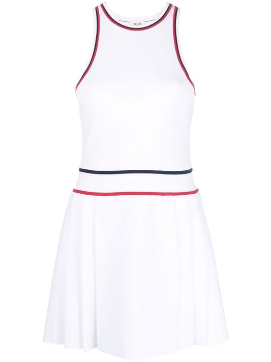 White Athletic A-line Dress