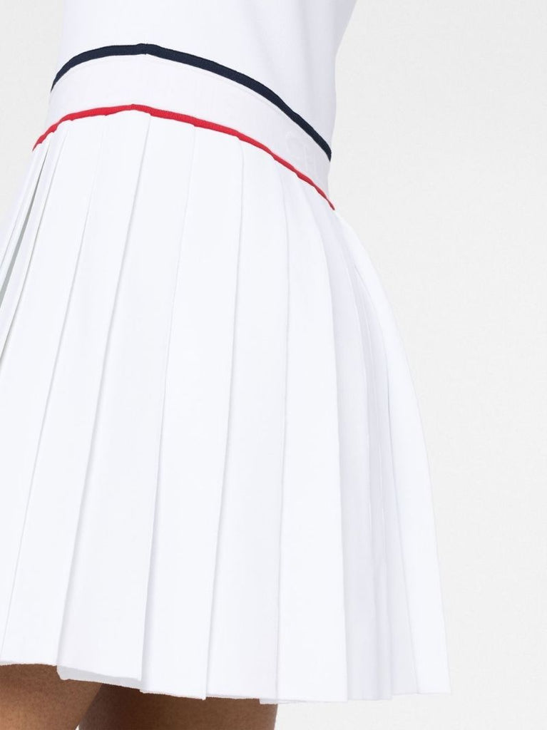 White Athletic A-line Dress