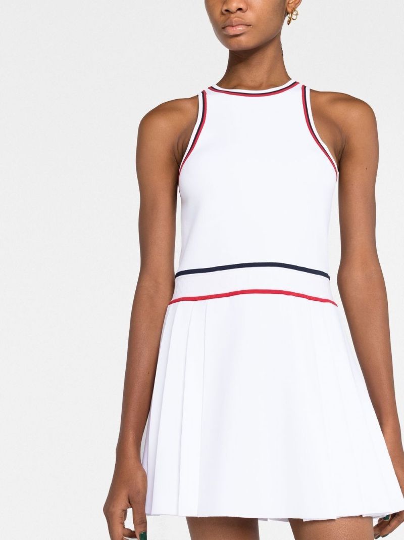 White Athletic A-line Dress