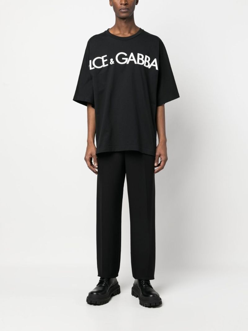 Black Logo Print T-shirt