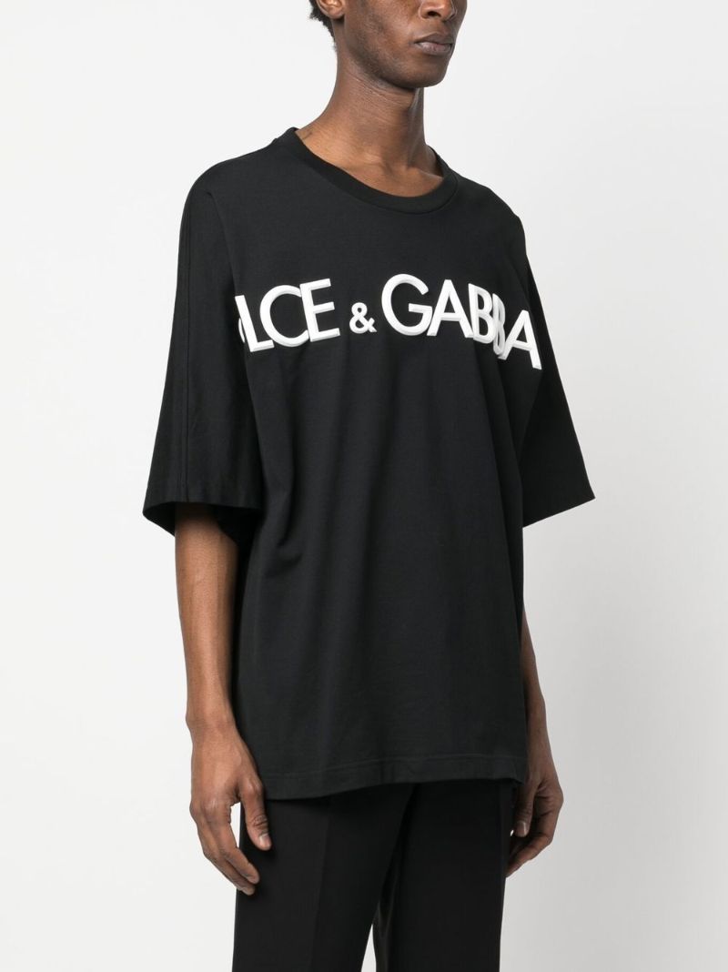 Black Logo Print T-shirt