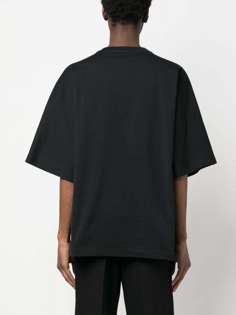 Black Logo Print T-shirt