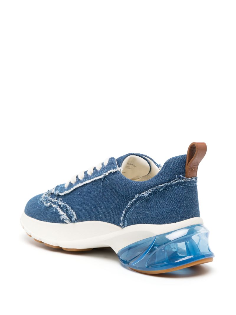 Blue Logo Patch Sneakers