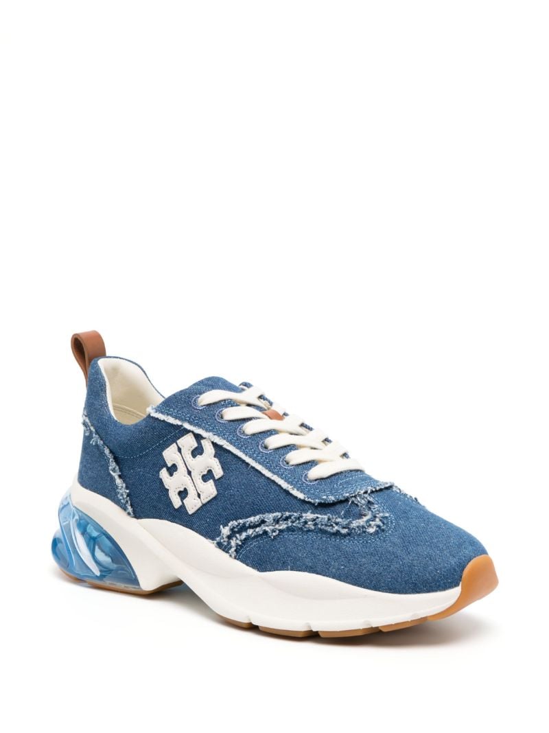 Blue Logo Patch Sneakers