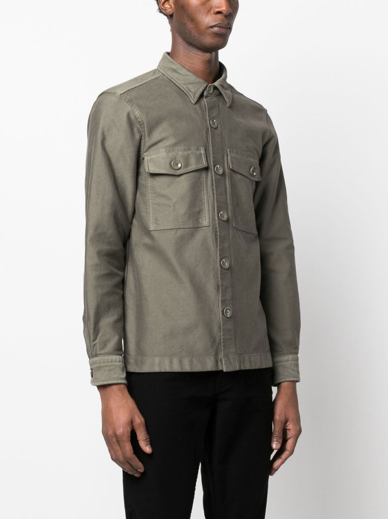 Neutral Long Sleeve Cotton Shirt
