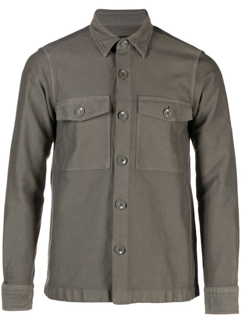 Neutral Long Sleeve Cotton Shirt