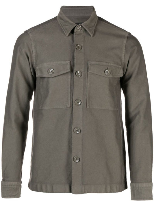 Neutral Long Sleeve Cotton Shirt